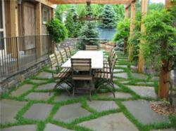 flagstone patio